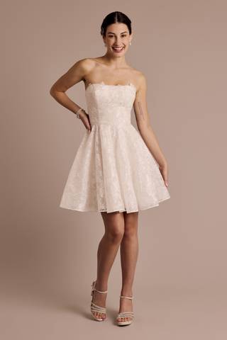 View DB Studio Lace A-Line Mini Dress in all available color and sizes Picture of Lace A-Line Mini Dress
