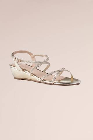 Picture of Kadie Low Wedge Crisscross Strap Sandals