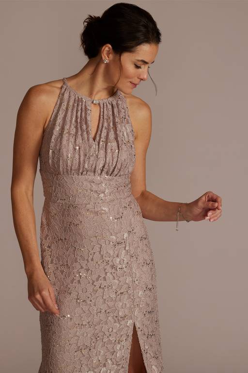 embellished lace sheath dress Beaded lace sheath wedding dress with sweetheart neckline