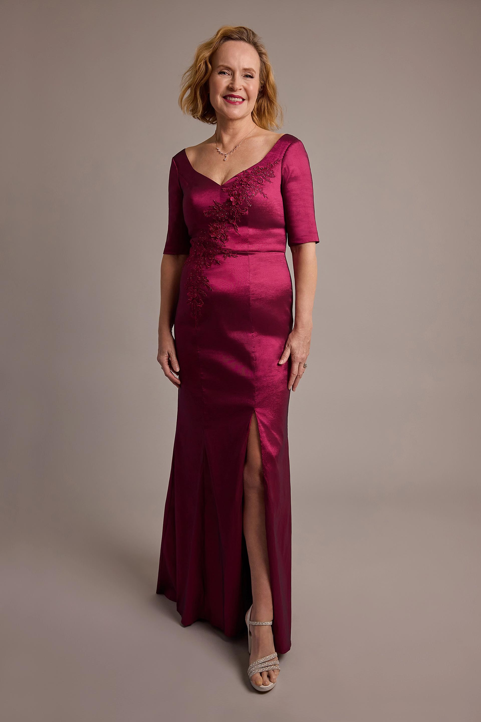 Picture of Embroidered Taffeta Sweetheart Mermaid Dress