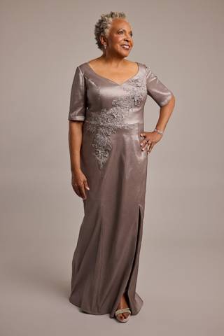 Picture of Embroidered Taffeta Sweetheart Mermaid Dress