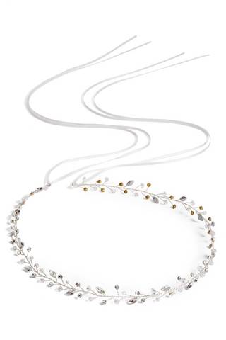 Picture of Norah Filigree Crystal Sash with Silk Ties