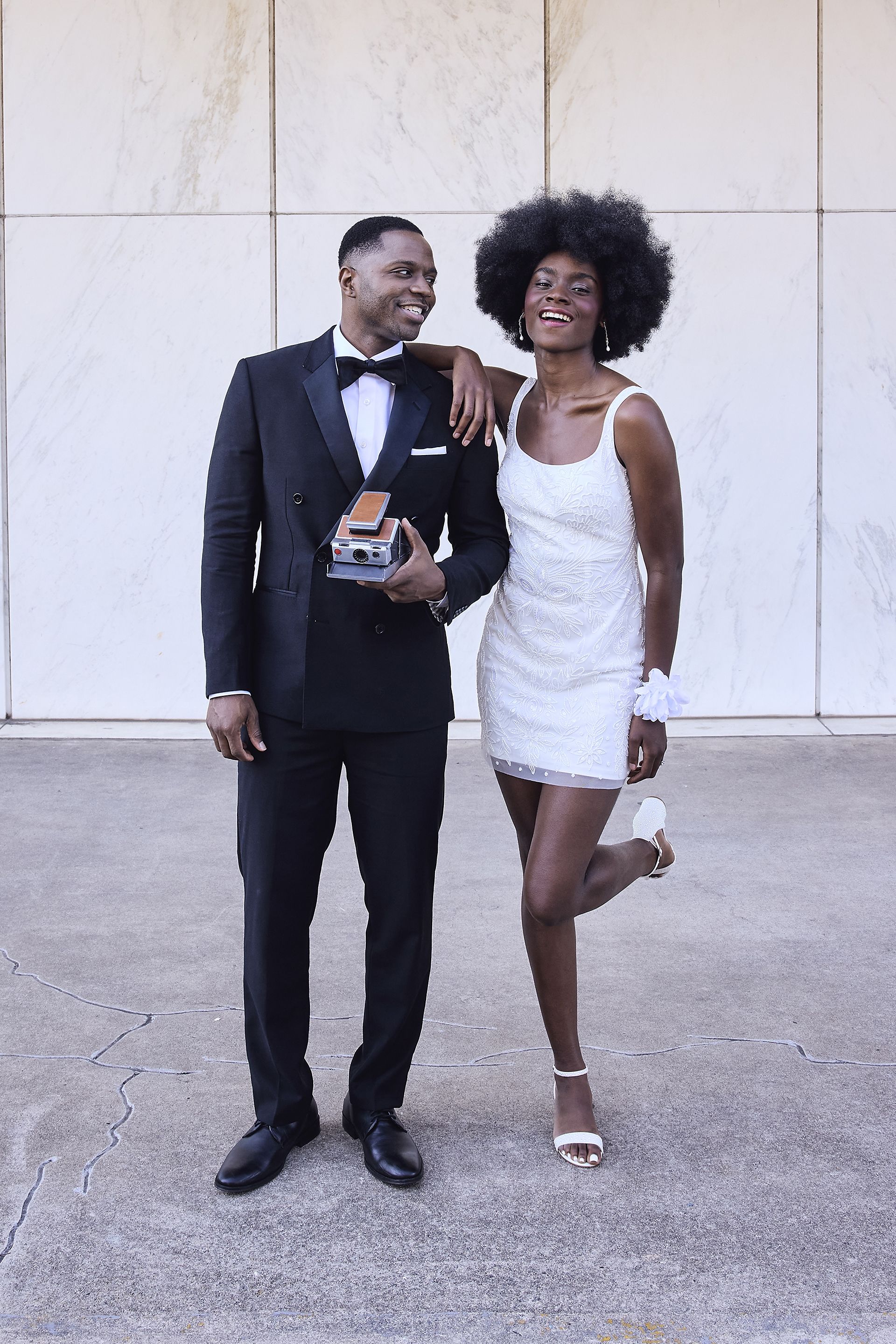 Beaded Square Neck Mini Dress | David's Bridal