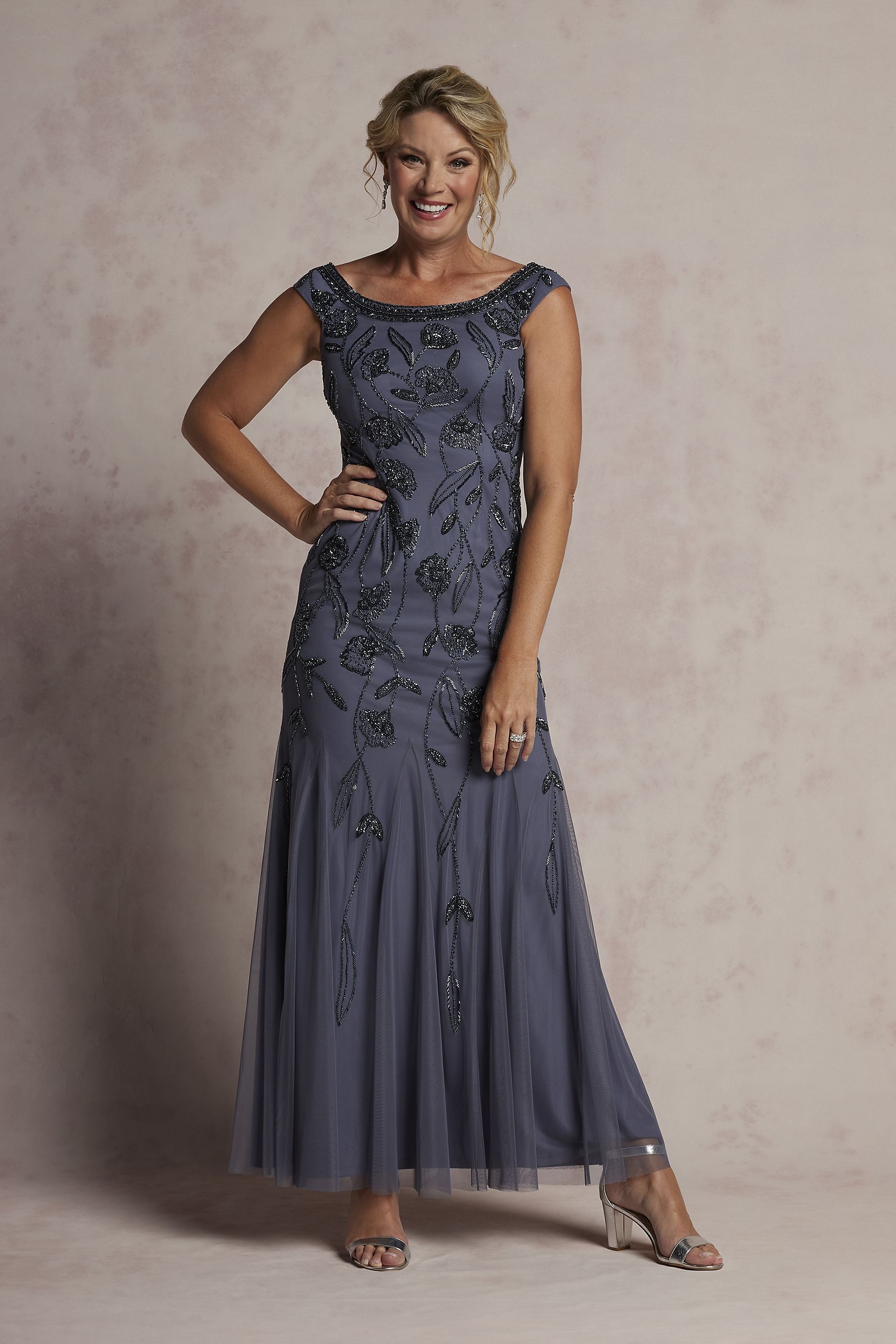 Picture of Off-the-Shoulder Beaded Mermaid Dress