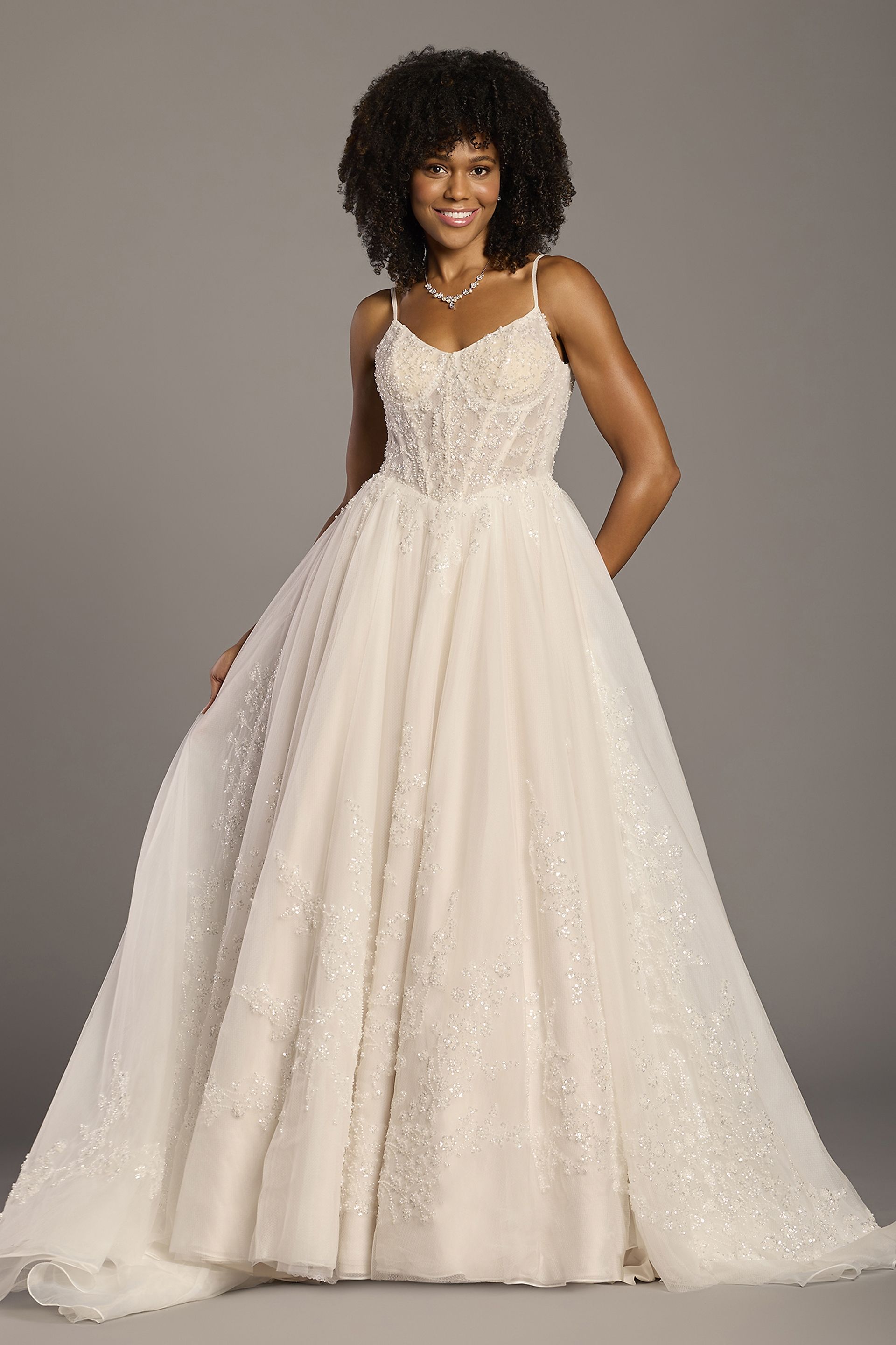 Lace-Up Back Ballerina Tank Ball Gown