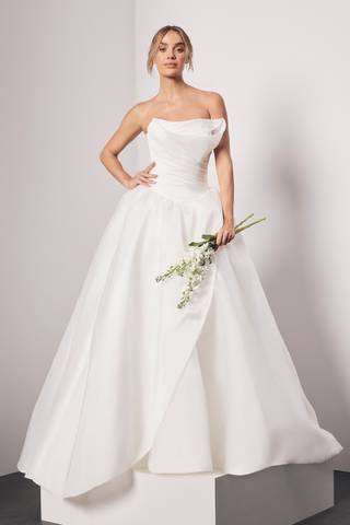 Picture of Organza Ball Gown with Sculptural Bodice