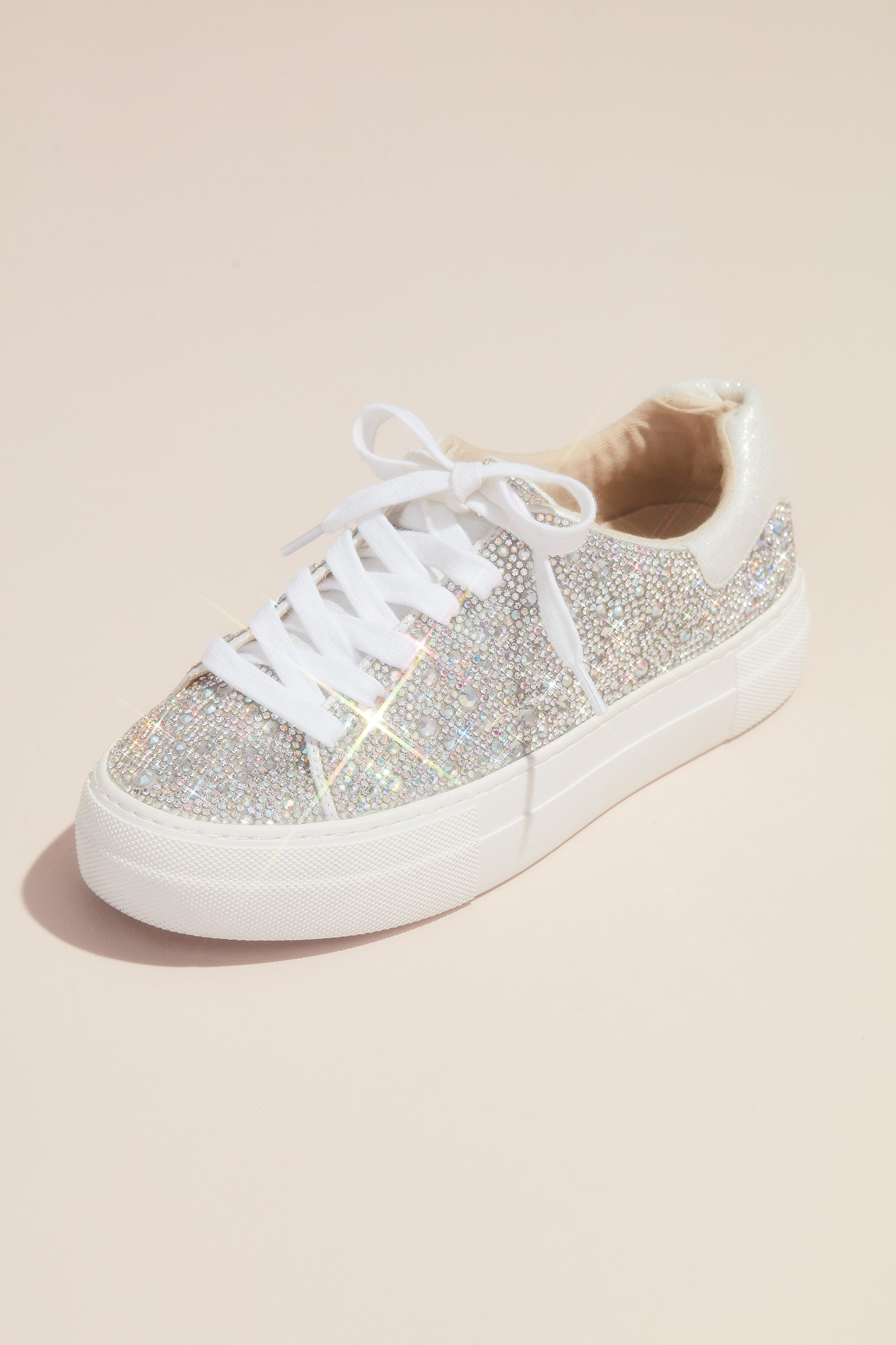 Picture of Sparkly Crystal Platform Sneakers