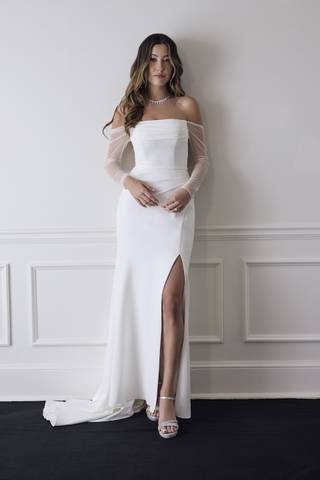 wedding dress for less than 500 What do you get when you carefully curate designer styles for an elevated  bridal outlet? The kind of selection that makes saying yes easy. ,  Hundreds of beautiful designer gowns, incredible prices,