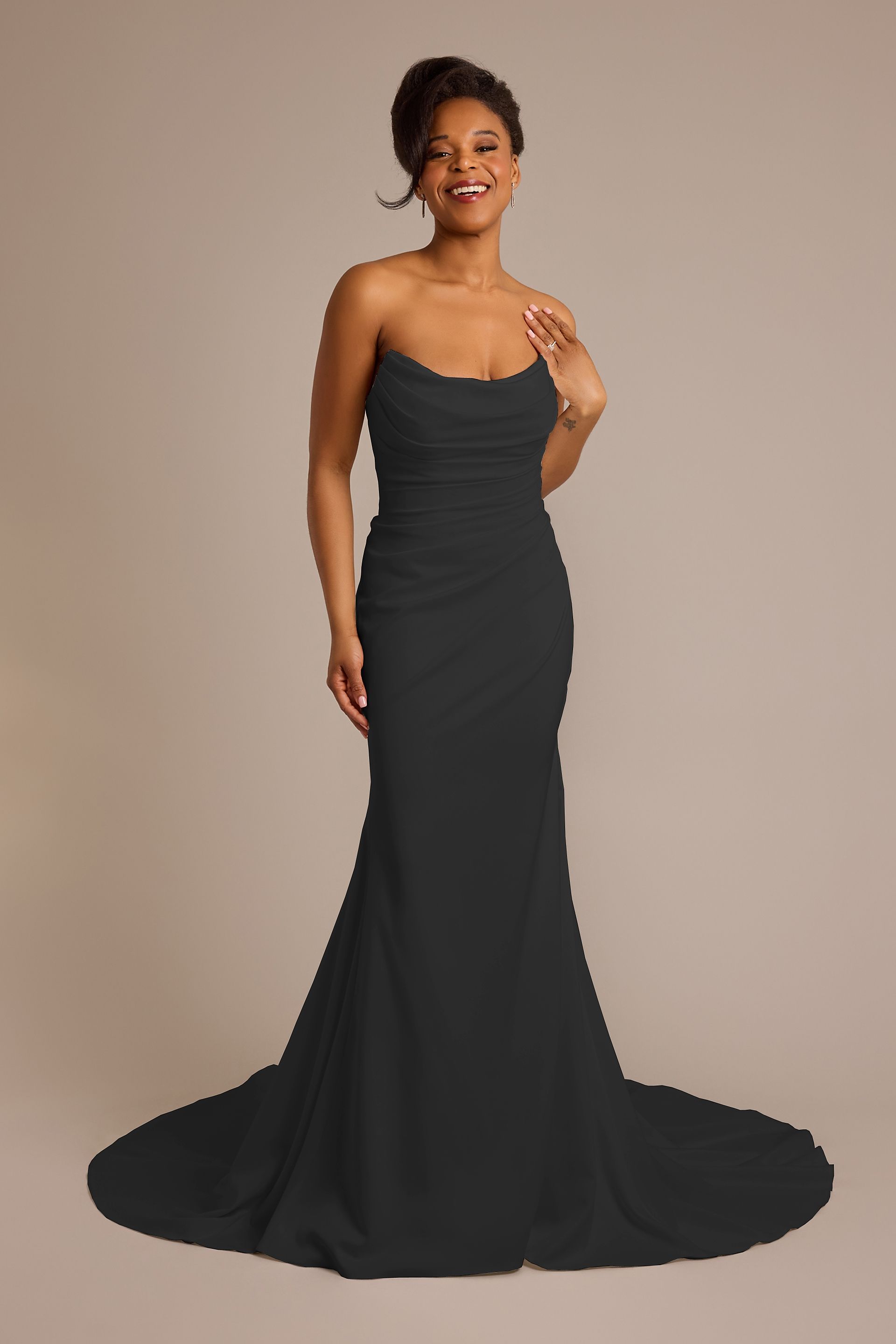 mob dresses for beach wedding Destination Weddings Wrinkle Resist Ombreprom Homecoming Dress Classy size:EU 52/ US 42