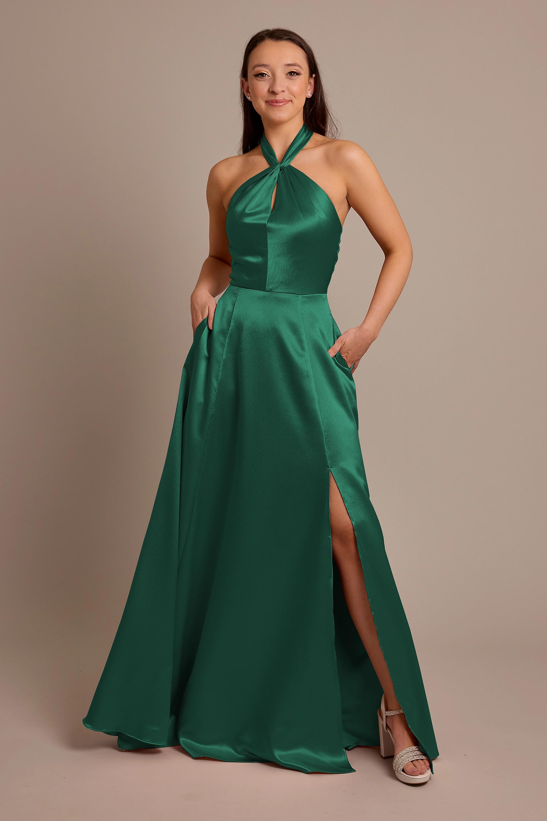 Picture of Luxe Charmeuse Halter Dress