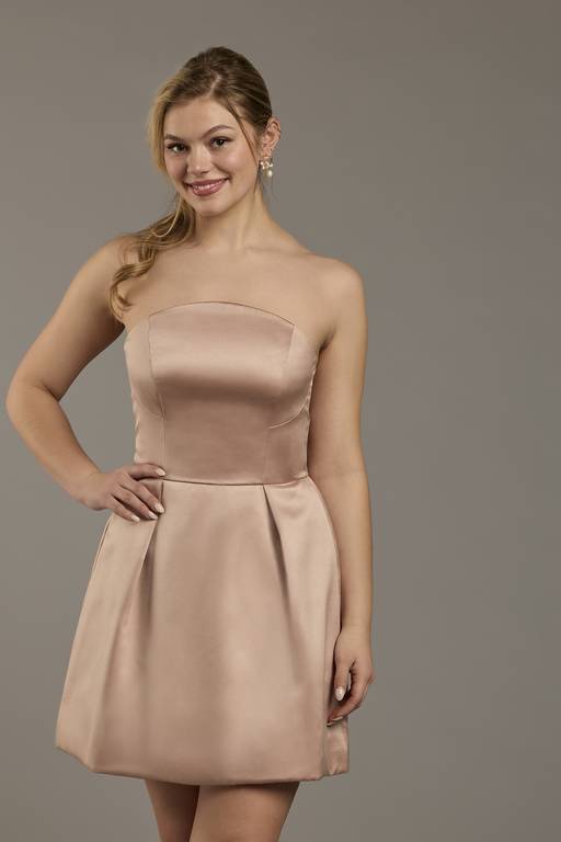 strapless dress short front long back Ivory Strapless Organza Wedding Dress Short In Front Long Back