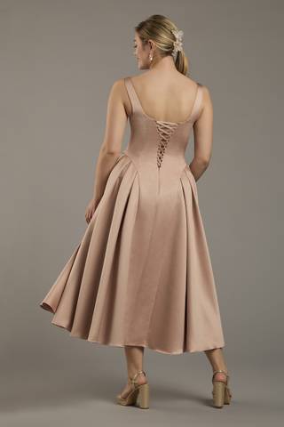 View Celebrate DB Studio Satin Tank Tea-Length Dress in all available color and sizes Picture of Satin Tank Tea-Length Dress