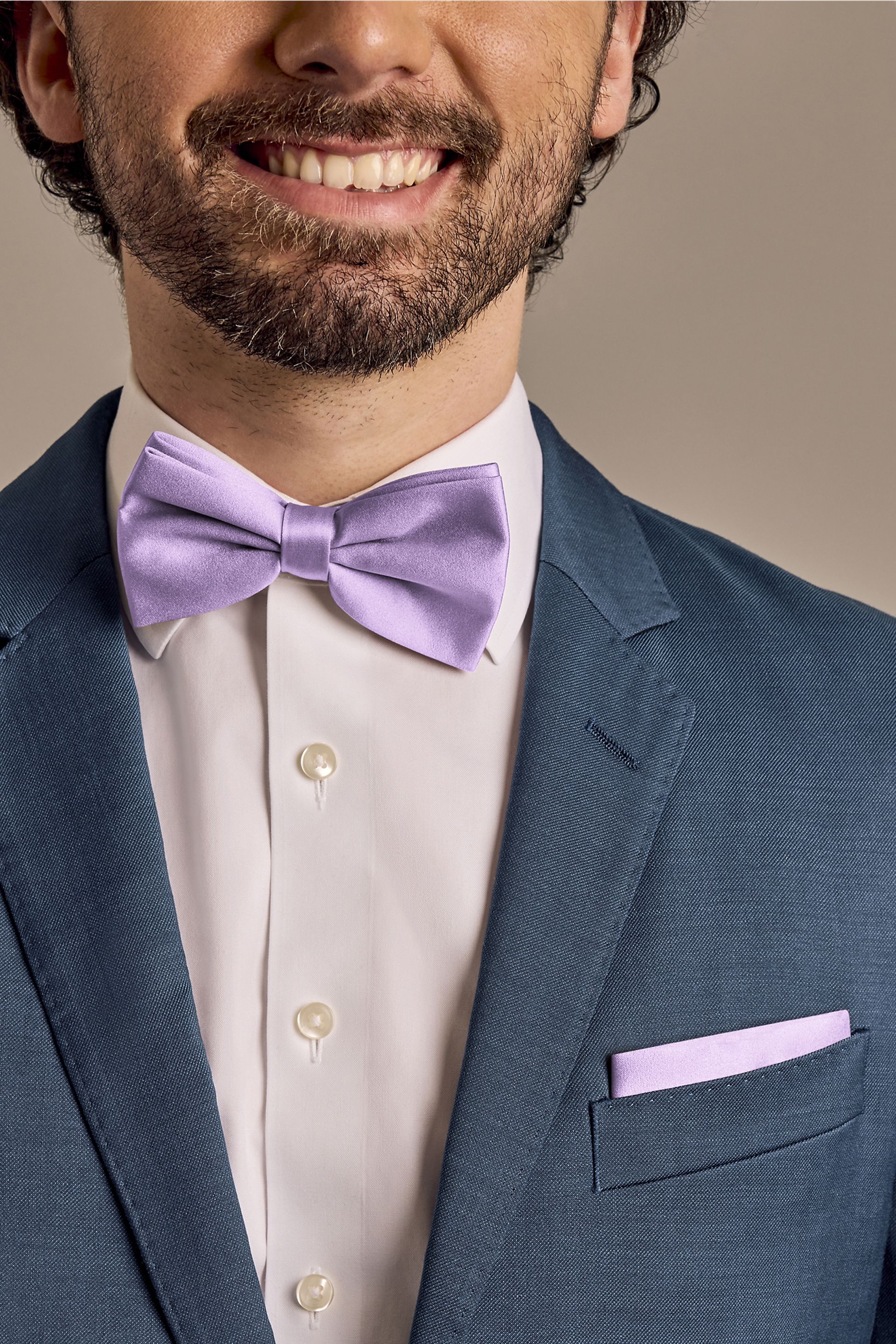 DB Studio Mens Pocket Square in Lavender David's Bridal