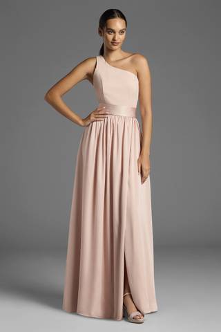 Picture of White by Vera Wang One-Shoulder Dress
