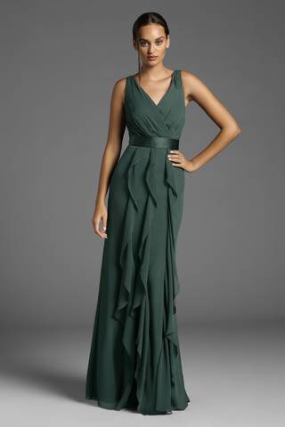 View White by Vera Wang White by Vera Wang Ruffled Surplice Bodice Dress in all available color and sizes Picture of White by Vera Wang Ruffled Surplice Bodice Dress
