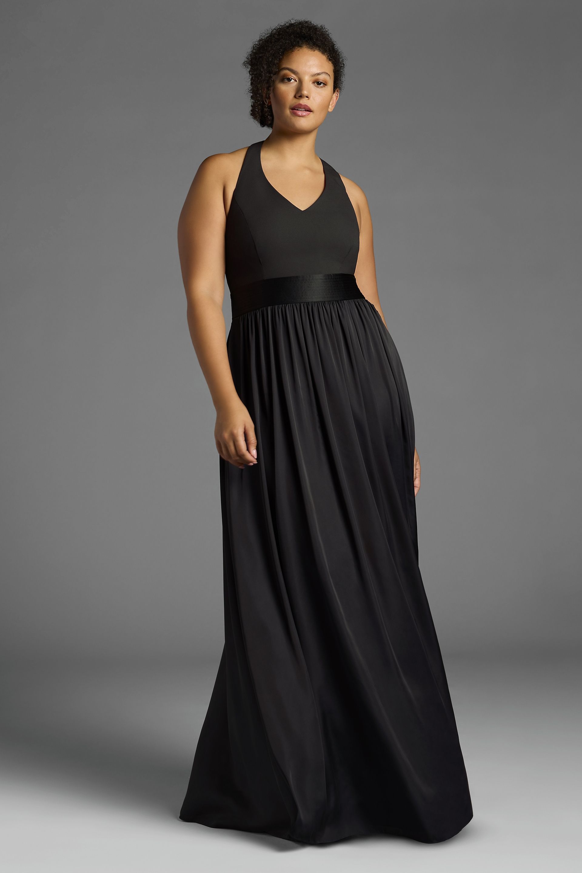 Picture of White by Vera Wang Halter Dress