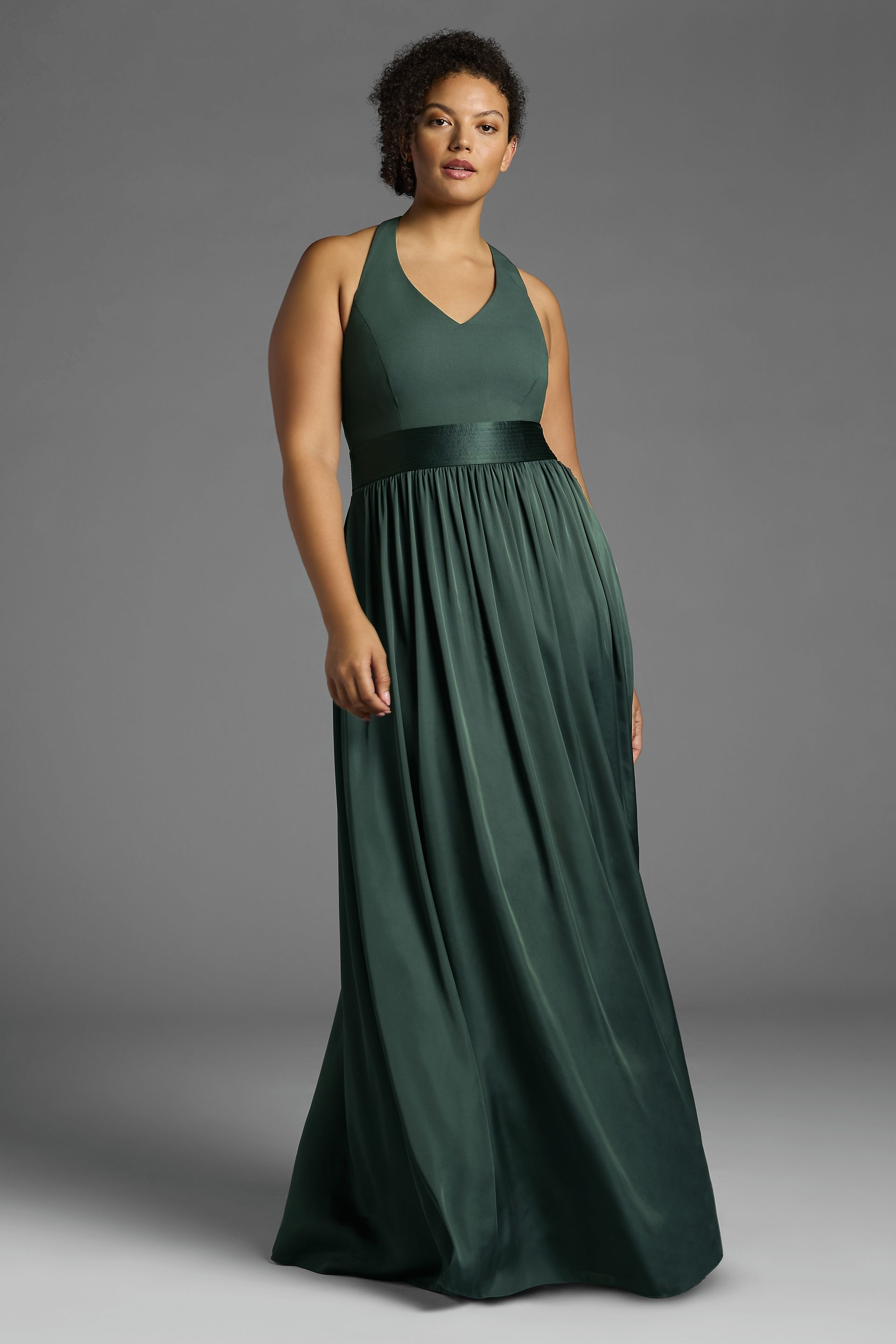 Picture of White by Vera Wang Halter Dress