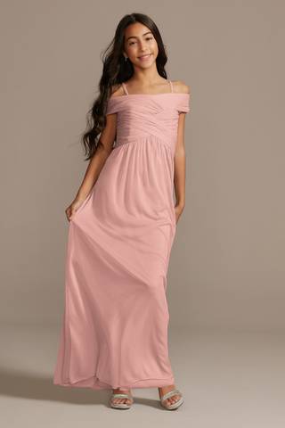 Picture of Crisscross Off-Shoulder Girls Dress