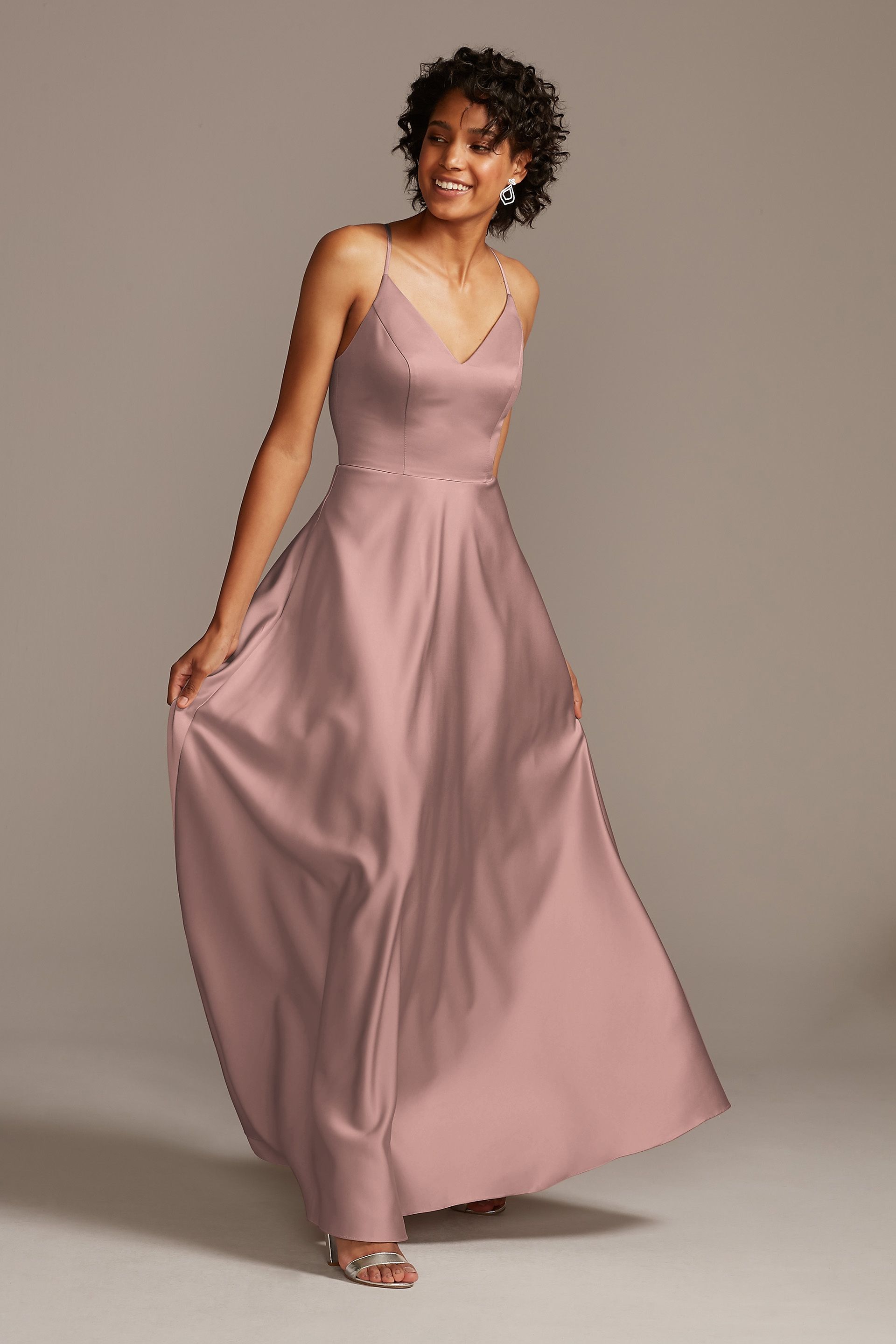 david's bridal mauve bridesmaid dresses Plum and Eggplant & Gowns may23_drop01