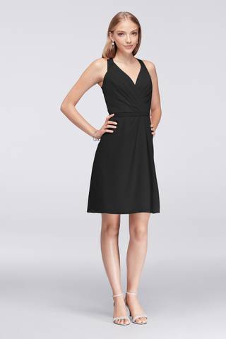 Picture of Chiffon V-Neck Dress with Lace Back