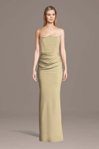 champagne bridesmaid dresses david's bridal Champagne Colored Bridesmaid Dresses