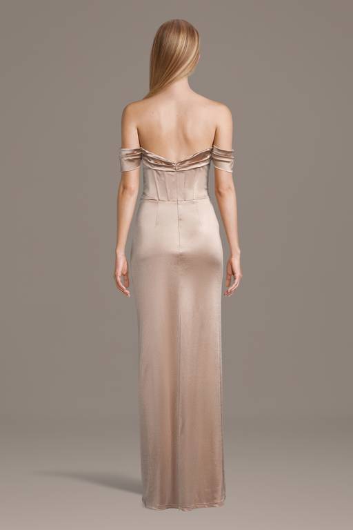 backless corset dress Open-Back Long Corset Mermaid Prom Dress