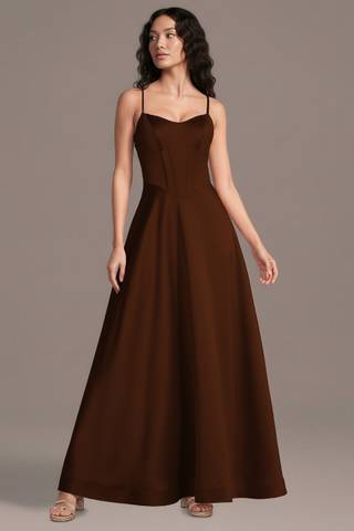 View Galina Signature Satin Basque Waist Corset Ball Gown in all available color and sizes Picture of Satin Basque Waist Corset Ball Gown