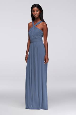 Picture of Y-Neck Long Mesh Dress