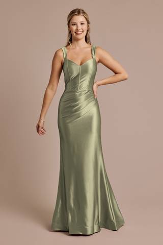View Galina Signature Sculpting Satin Tank Dress in all available color and sizes Picture of Sculpting Satin Tank Dress