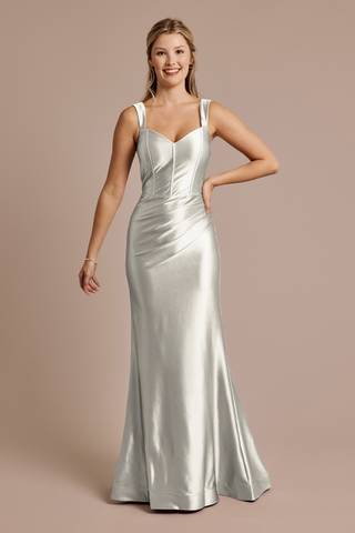 View Galina Signature Sculpting Satin Tank Dress in all available color and sizes Picture of Sculpting Satin Tank Dress