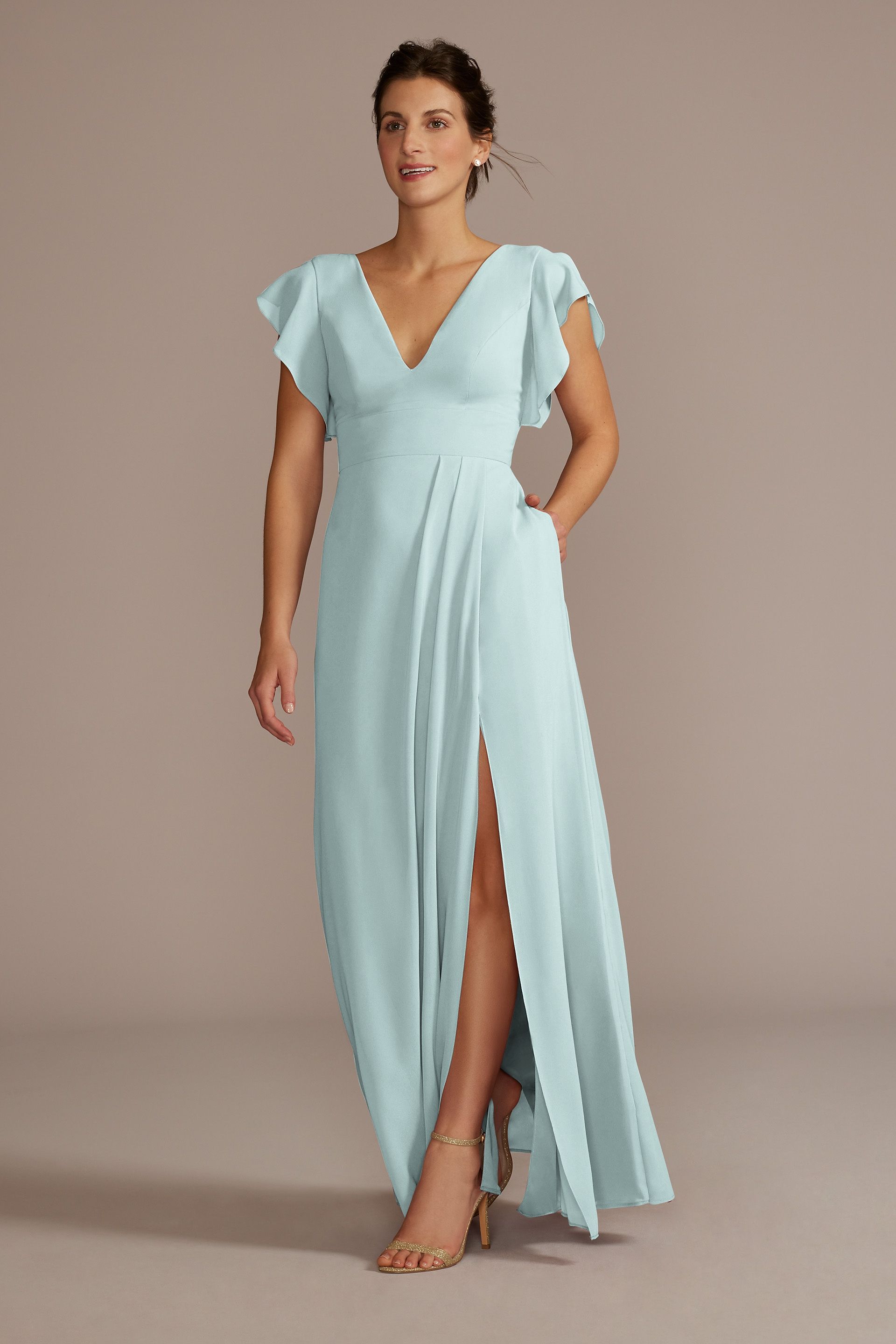 Dusty Sage Bridesmaid Dresses in Sage Green