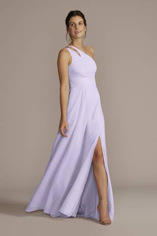 View Celebrate DB Studio Chiffon One-Shoulder Cutout Dress in all available color and sizes Picture of Chiffon One-Shoulder Cutout Dress