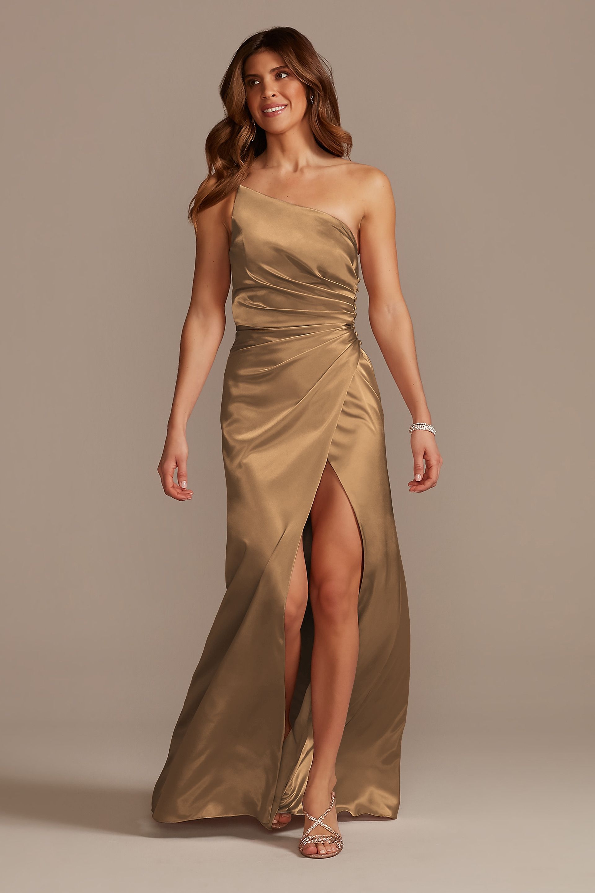 Ivory Taupe and Nude Bridesmaid Dresses
