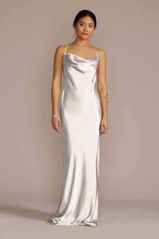 Picture of Charmeuse Cowl Neck Dress