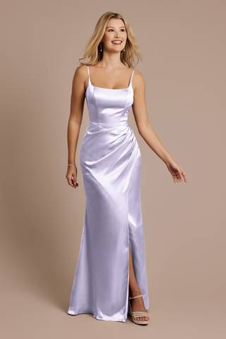 Picture of Charmeuse Square Neck Corset Sheath Dress