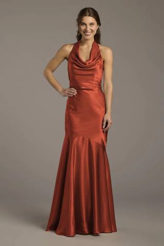 Picture of Charmeuse Soft Cowl Neck Sheath Dress