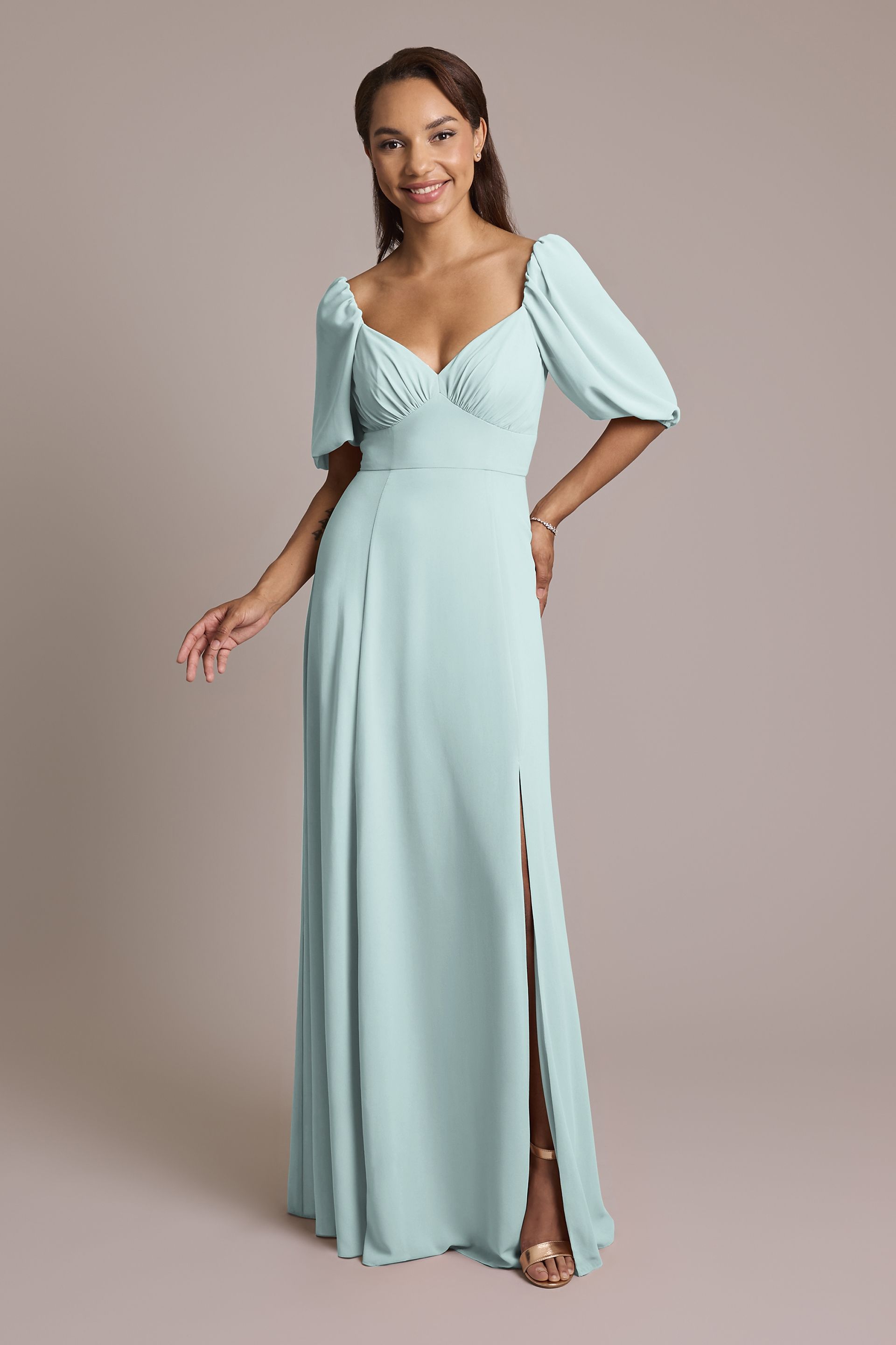 long dress evening dresses Ever-Pretty Elegant Formal with Slit and Embellished Waist Selene Lightweight Polka Dot Plainfield intricately embroidered corset bodice Pieces Per Pack:1
