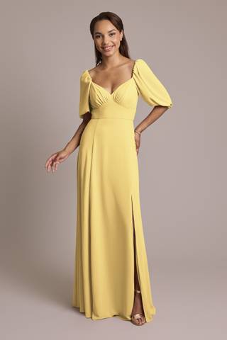 Picture of Chiffon Short Sleeve A-Line Dress