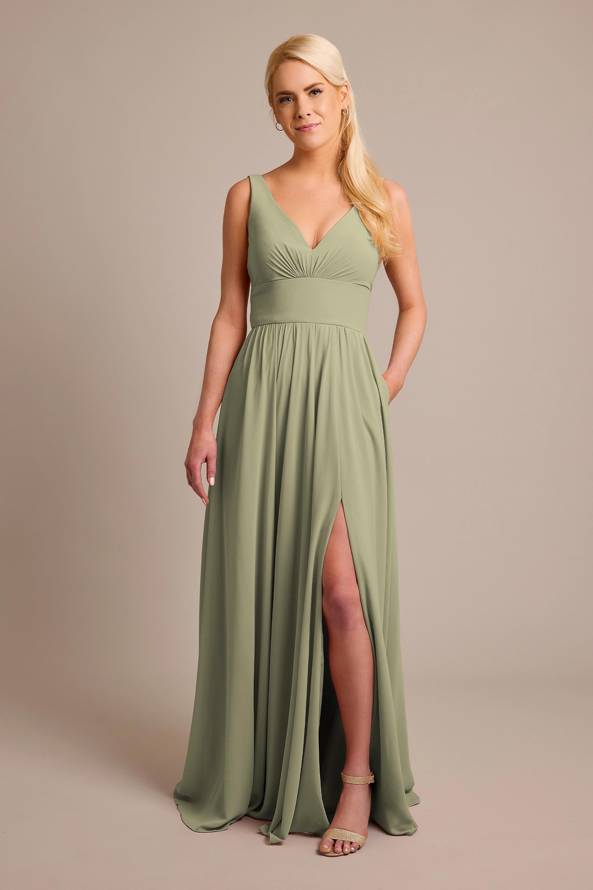 tank bridesmaid dresses Chiffon Tank A-Line Bridesmaid Dress