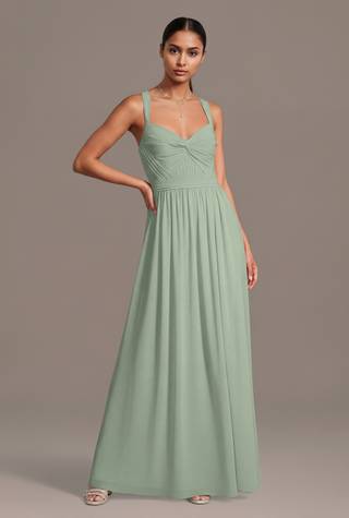 Picture of Chiffon Pleated Bodice A-Line Dress