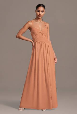 View Celebrate DB Studio Chiffon Pleated Bodice A-Line Dress in all available color and sizes Picture of Chiffon Pleated Bodice A-Line Dress