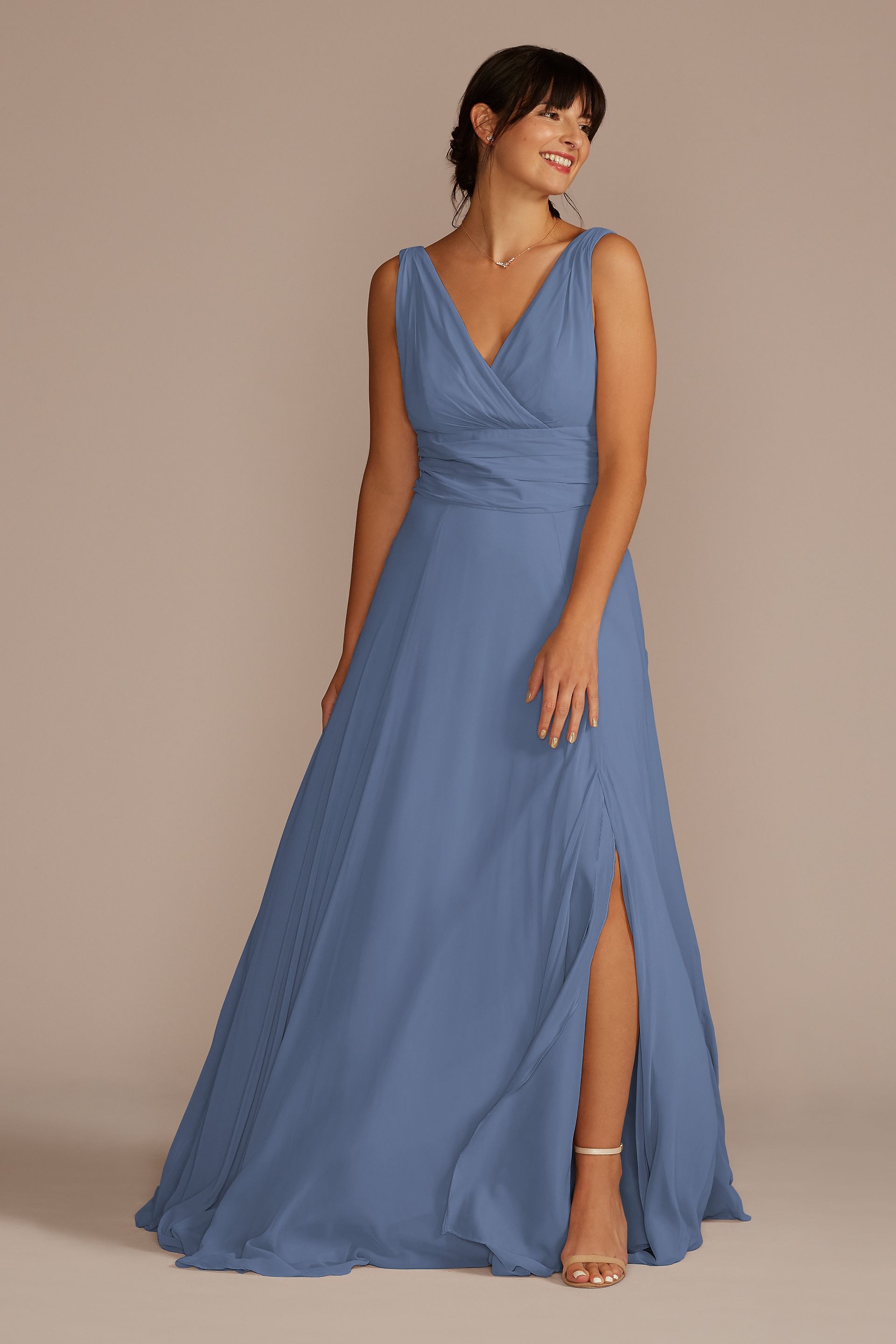 david's bridal steel blue bridesmaid dress Dusty Dresses - Long & Short x-sibling-handle:cedar-city-maxi-dress-blush-1 Dress code: cocktail 🖤 Color:Royal Multi