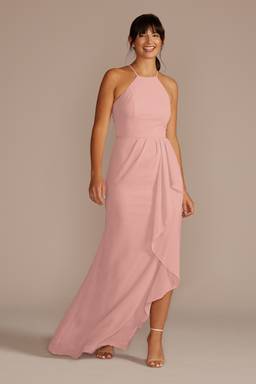 chiffon tank scoop neck bridesmaid dress Chiffon Tank Scoop Neck Bridesmaid Dress