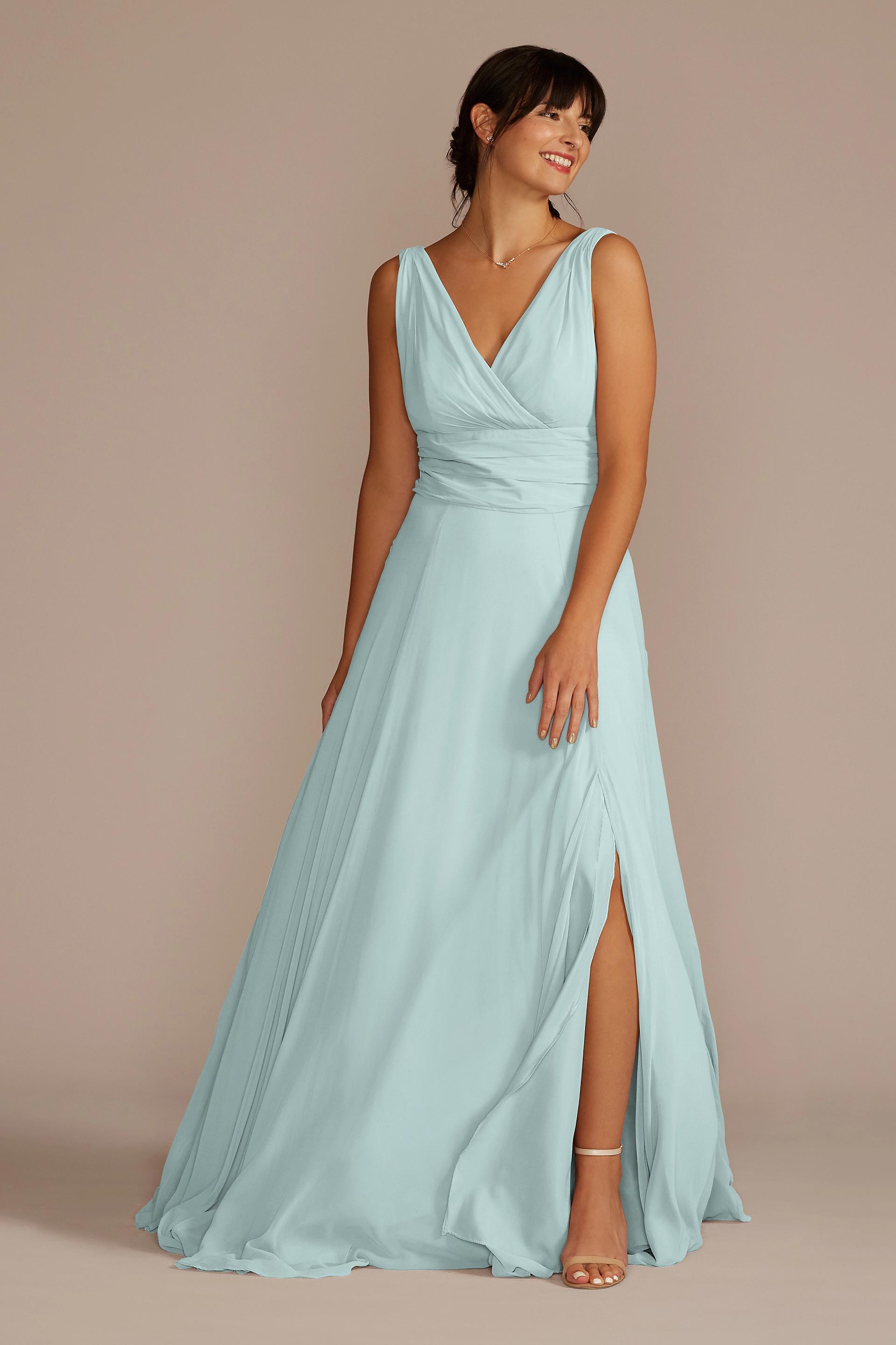 david's bridal scoop neck bridesmaid dress Bridesmaids EtherealWeddingDress What Are Casual Dress US Size:3XL - US14