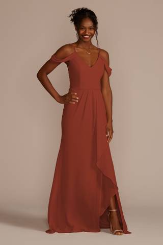 Picture of Cascading Off-the-Shoulder Dress