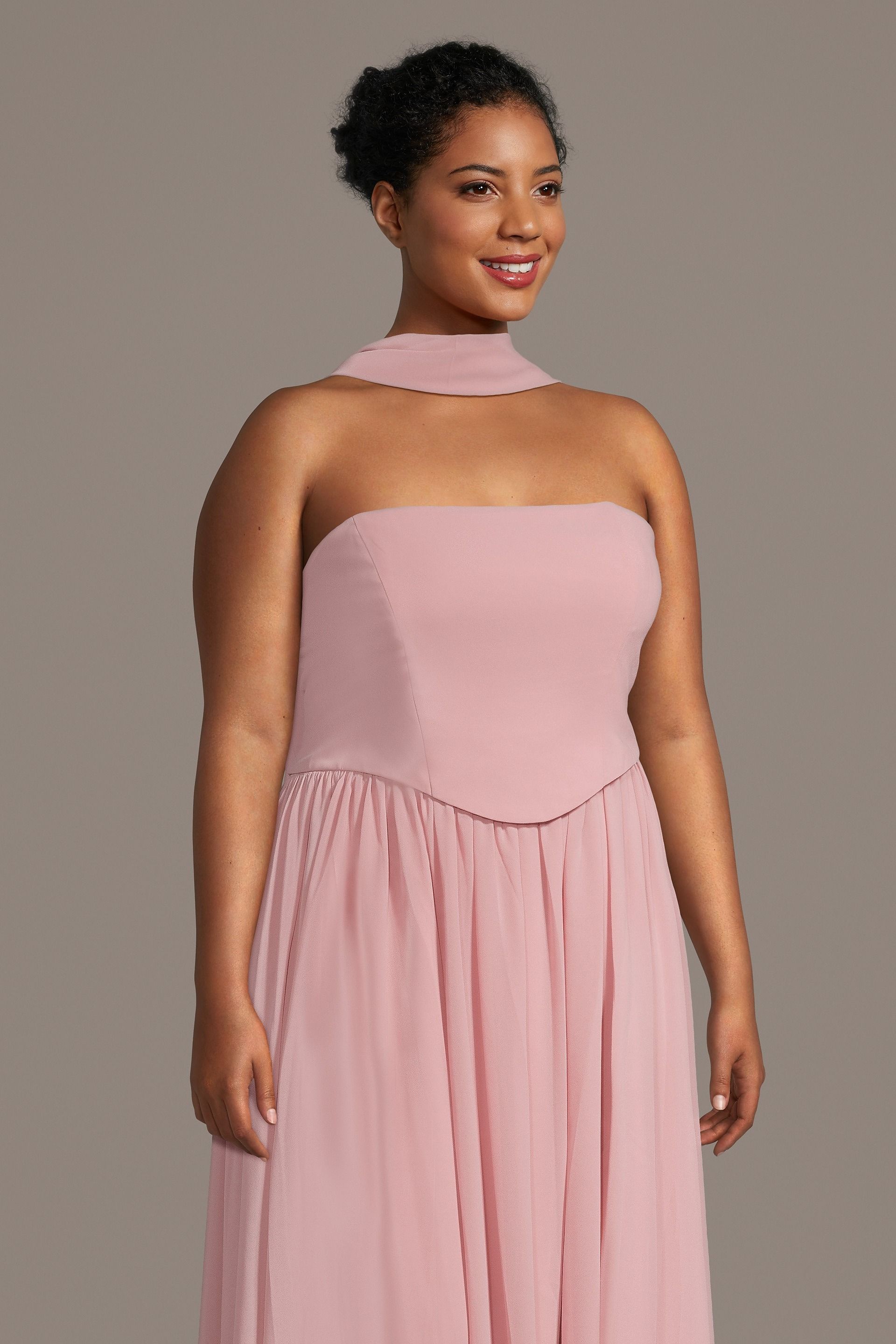 FAUX 2 PIECE W SCARF