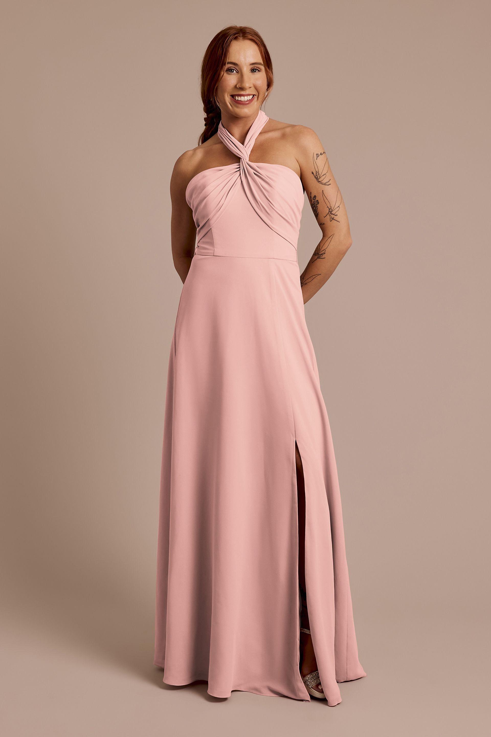 david's bridal wrap bridesmaid dress Convertible Chiffon Colour:Negro Sealace
