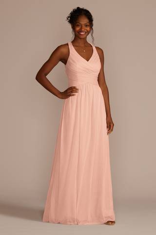 Picture of Mesh Long Dress with Crisscross Back