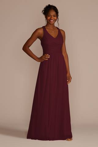Picture of Mesh Long Dress with Crisscross Back