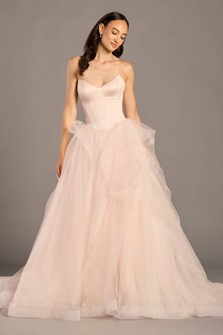 Picture of Tulle Sweetheart Strapless Ball Gown Wedding Dress